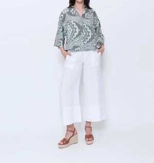 NEW BLUEBERRY flow shirt in slate paisley
